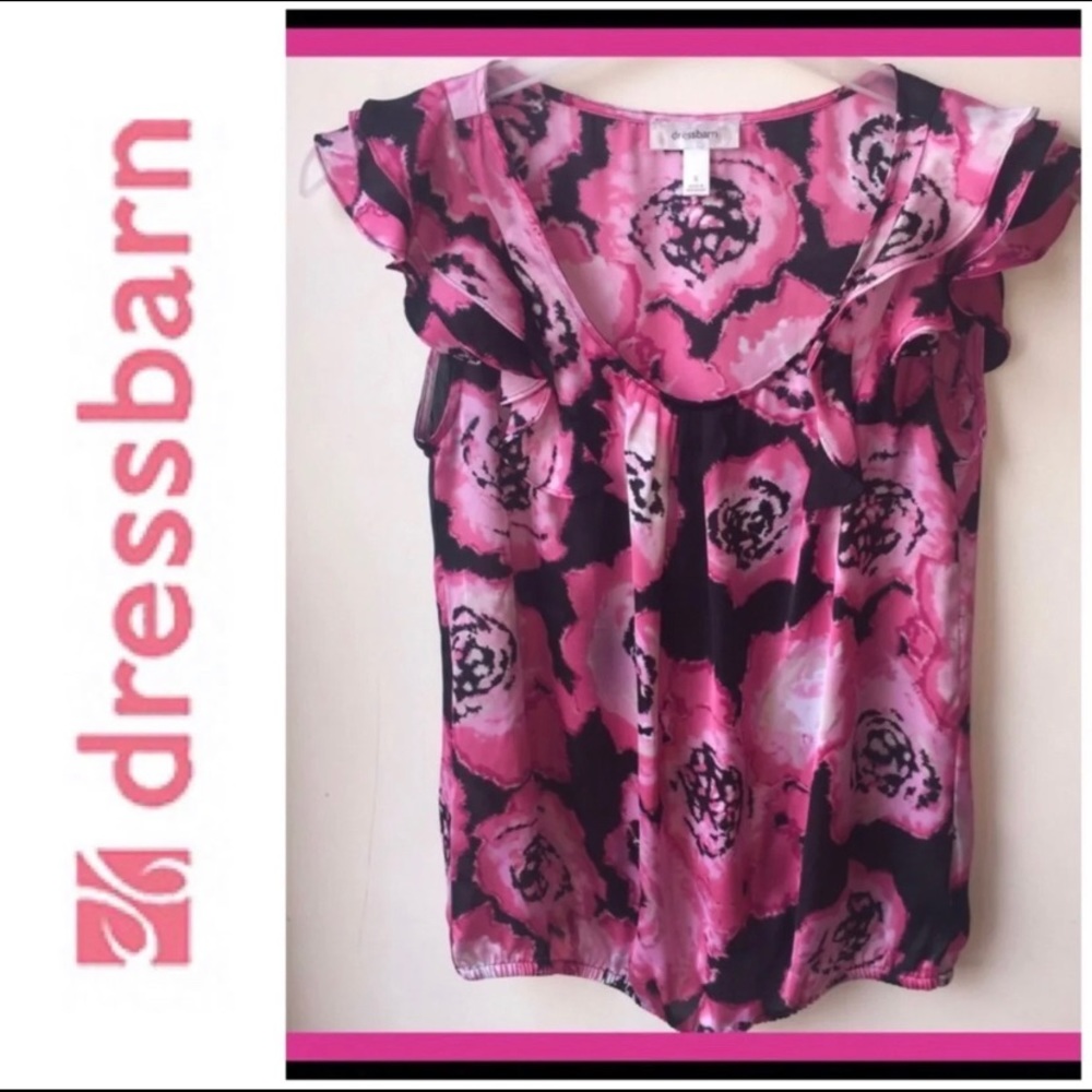 Dress Barn Silky Floral Top